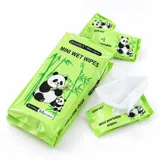 Mini Wet Wipes Unscented 8 Pack 4 Assorted Colours – image 1