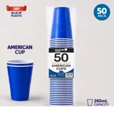 Drinkware & Partyware Party Cups 265ml 50pk American Blue – image 3