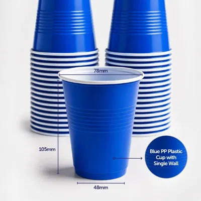 Drinkware & Partyware Party Cups 265ml 50pk American Blue