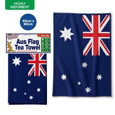 Tea Towel Australia Flag Design 40cm X 60cm