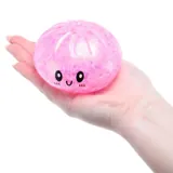 Squishy Squeeze - Dumpling with Steamer Basket - Ø8.5cm - Assorted Glitter Colours – image 2