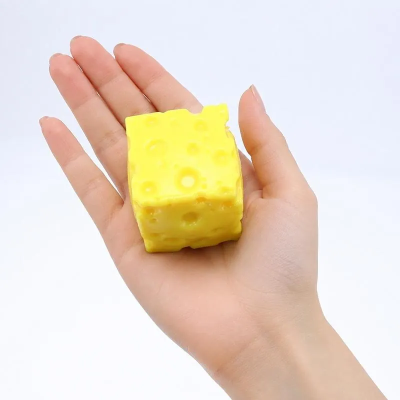 Squishy Squeeze - Block Series Cheese Cube - 5cm X 5cm – image 2