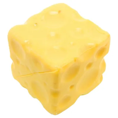 Squishy Squeeze - Block Series Cheese Cube - 6.5cm X 6.5cm