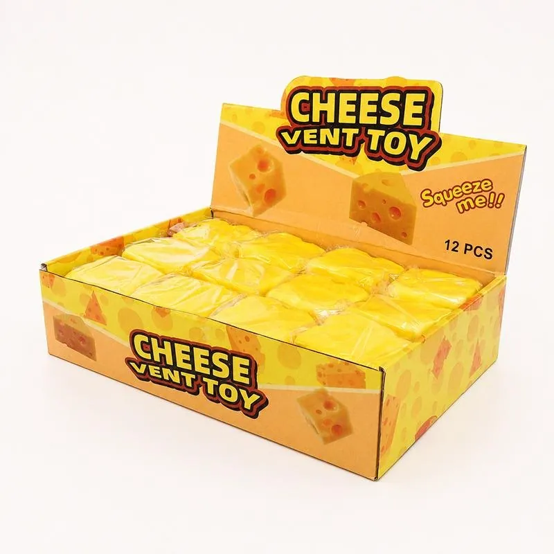 Squishy Squeeze - Block Series Cheese Cube - 6.5cm X 6.5cm – image 3