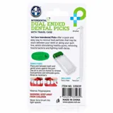 Interdental Dual-Ended Dental Picks 50pk - Includes Bristled & Textured Ends with Bonus Travel Case – image 3