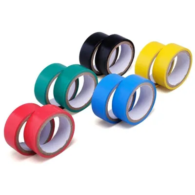 Tape Electrical 5 Assorted Colours (Green, Yellow, Blue, Red & Black) 19mm X 3m 10pk