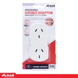 Adapter Double (Vertical) White 240V 10A Max Load 2400W – image 4