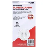 Adapter Double (Vertical) White 240V 10A Max Load 2400W – image 3