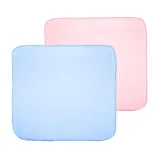 Baby Blanket Polar Fleece 70cm X 70cm Pink & Blue 180gsm – image 1