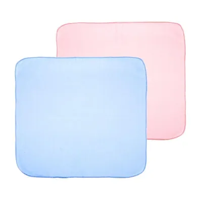 Baby Blanket Polar Fleece 70cm X 70cm Pink & Blue 180gsm