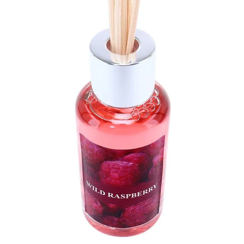 Reed Diffuser 50ml Glass Bottle with Cap & Sticks - 8 Assorted Scents - Rose, Ocean Breeze, Vanilla, Lilac, Wild Raspberry, Frangipani, Strawberry, Lavender – image 2