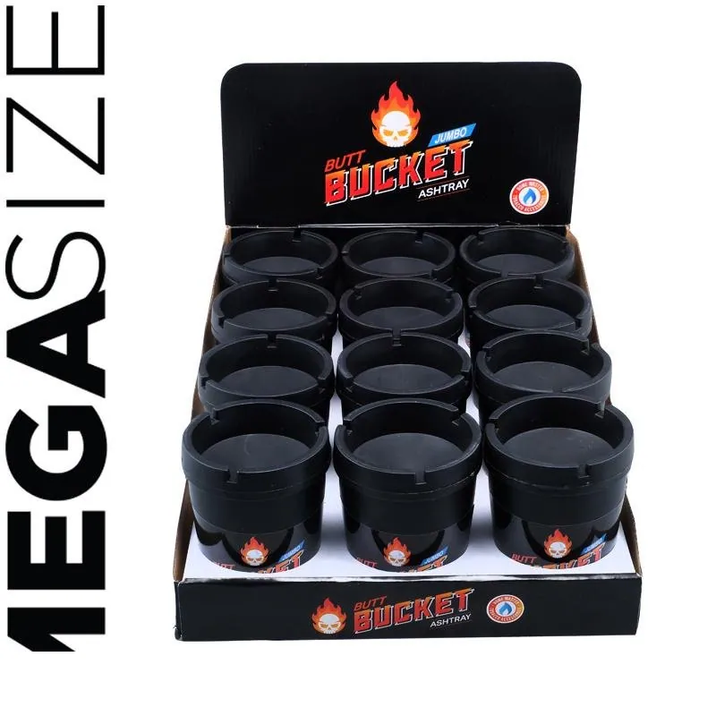 Ashtray Butt Bucket Jumbo with Removable Lid 13cm X 10cm – image 4