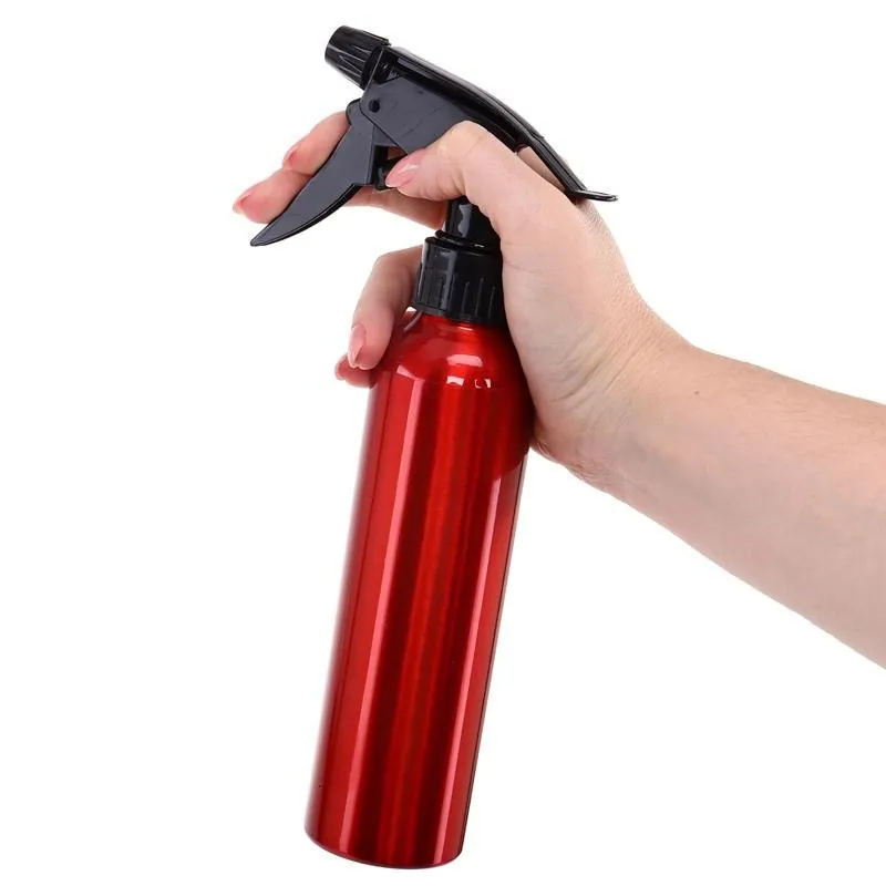 Spray Water Bottle Aluminium Trigger 280ml - 2 Assorted Colours Red, Black – image 3