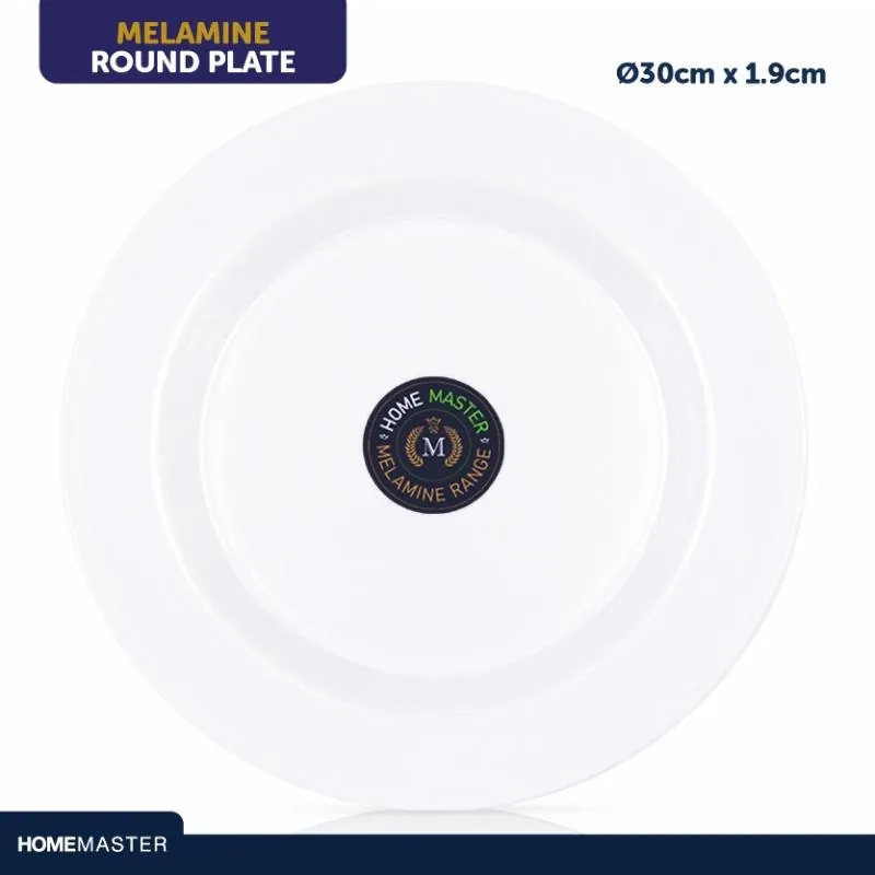 Melamine Plate Round Ø30cm X 1.9cm(h) - White – image 4