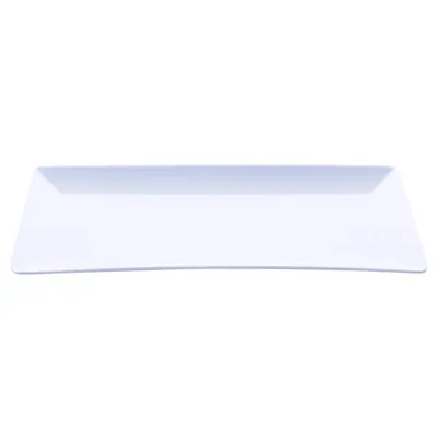 Melamine Platter Tray Rectangular 35cm X 15cm X 1.5cm - White