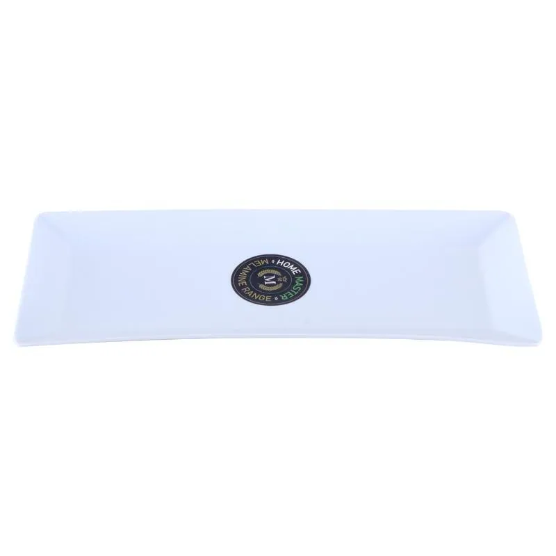 Melamine Platter Tray Rectangular 35cm X 15cm X 1.5cm - White – image 3