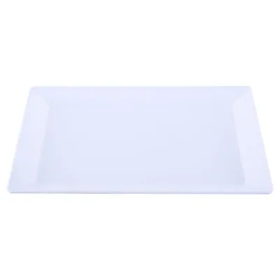 Melamine Platter Tray Rectangular 35cm X 25cm X 2cm - White