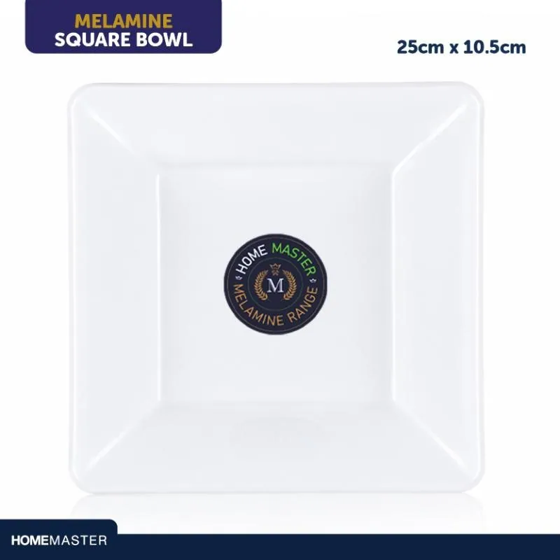 Melamine Bowl Square 25cm X 10.5cm - White – image 4