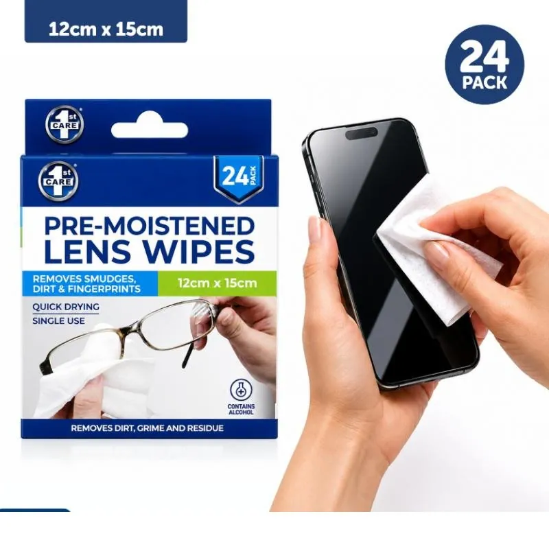 Moistened Lens Cleaning Wipes 24pk – image 4