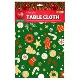 Table Cloth Flannel Backed Christmas 130cm X 175cm 4 Assorted Designs – image 1