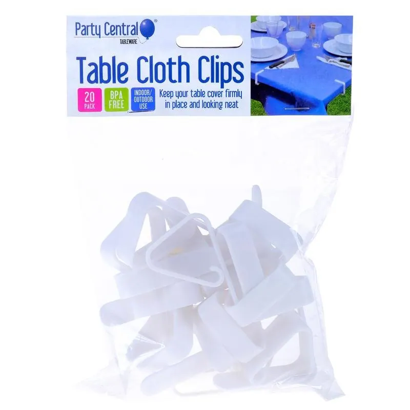 Tablecloth Clips 20pk - White – image 4