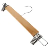 Coat Hanger Wooden with Clips 2pk – image 2