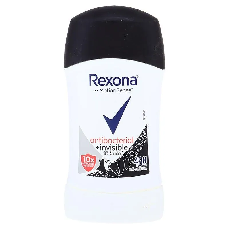 Rexona Deodorant Stick - Anti-Bacterial + Invisible 40g (Women) – image 4