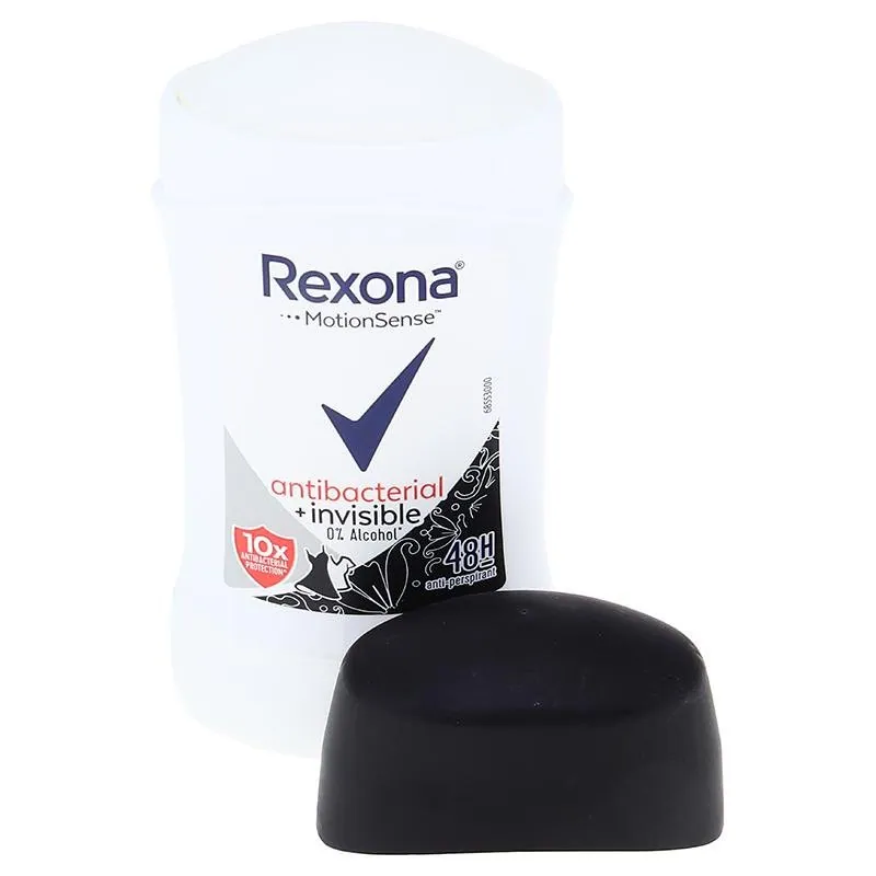 Rexona Deodorant Stick - Anti-Bacterial + Invisible 40g (Women) – image 2