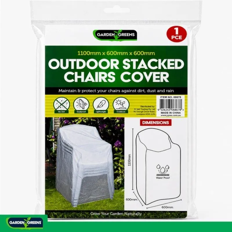 Outdoor Stacked Chair Cover 60cm X 60cm X 110cm White – image 4