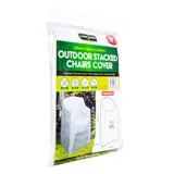 Outdoor Stacked Chair Cover 60cm X 60cm X 110cm White – image 2