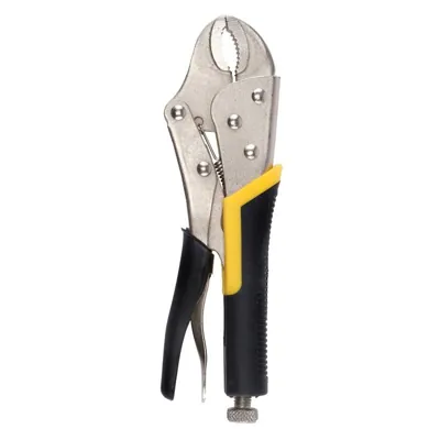 Locking Pliers Adjustable Carbon Steel Black & Yellow Comfort Grip Handle 250mm