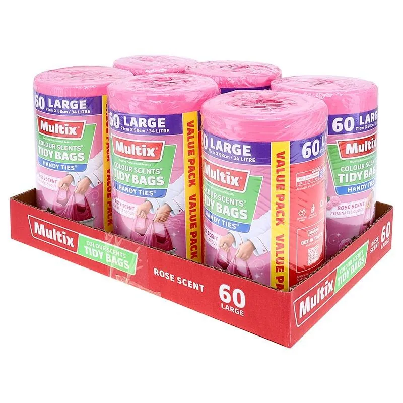 Multix Kitchen Tidy Bag Rose 34Ltr 60pk – image 3