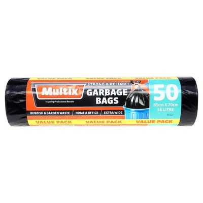 Multix Garbage Bags 56Ltr 50pk