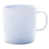 Melamine Mug with Handle 360ml Ø8cm X 8cm - White – image 2