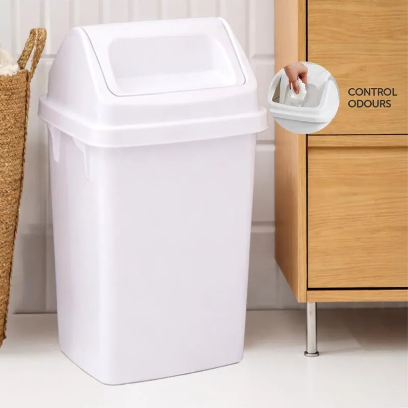 Swing Top Bin 20l Capacity - White – image 2