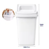 Swing Top Bin 20l Capacity - White – image 1