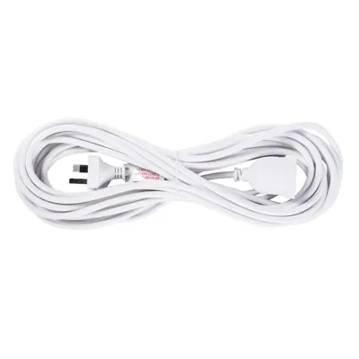 Extension Lead 10 Metre White 240V 10A Max Load 2400W