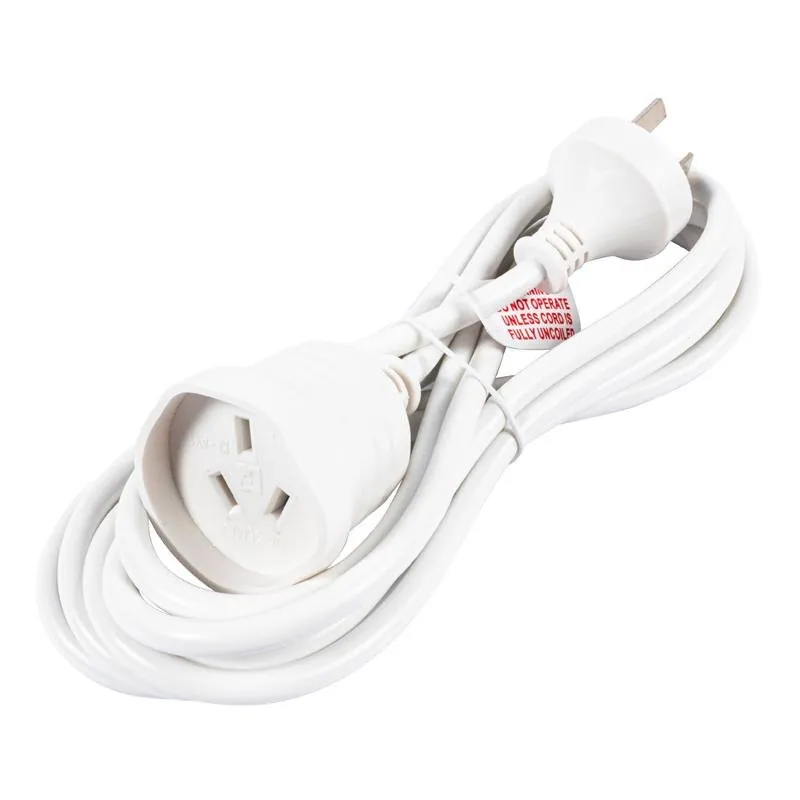 Extension Lead 3 Metre White 240V 10A Max Load 2400W – image 2