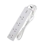 Power Board 4 Outlets 1 Metre Cord White 240V 10A Max Load 2400W – image 2