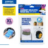 Laundry Delicates Wash Bag with Zipper - X Large 40cm X 50cm 2pk - White – image 4