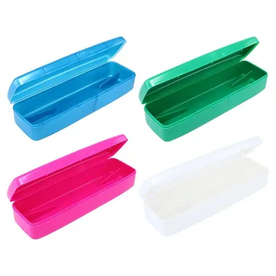 Toothbrush & Paste Travel Holder 19.5cm X 5.5cm - 4 Assorted Colours