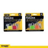 Padlock Colour Includes 3 Keys Per Lock 20mm 2pk – image 4