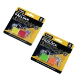 Padlock Colour Includes 3 Keys Per Lock 20mm 2pk – image 3