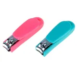 Baby Nail Clippers 7.5cm Pink & Blue – image 1