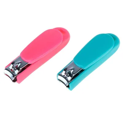Baby Nail Clippers 7.5cm Pink & Blue