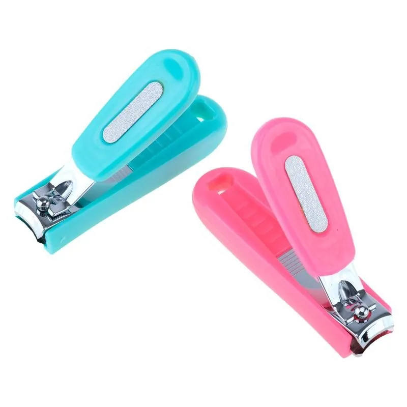 Baby Nail Clippers 7.5cm Pink & Blue – image 2