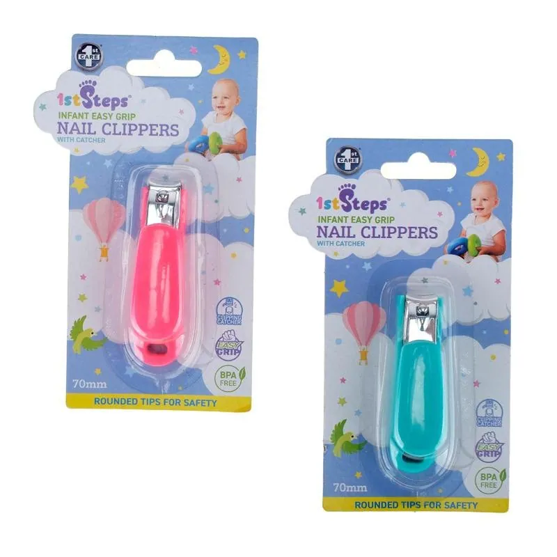 Baby Nail Clippers 7.5cm Pink & Blue – image 3