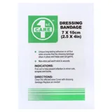 Wound Dressing Bandage with Adhesive 10cm X 7cm 4pk - Fabric – image 1