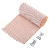 Compression Elastic Bandage Roll Includes 2 Clips 7.5cm X 1m Unstretched - Streches Up To 3m* - Fabric – image 2