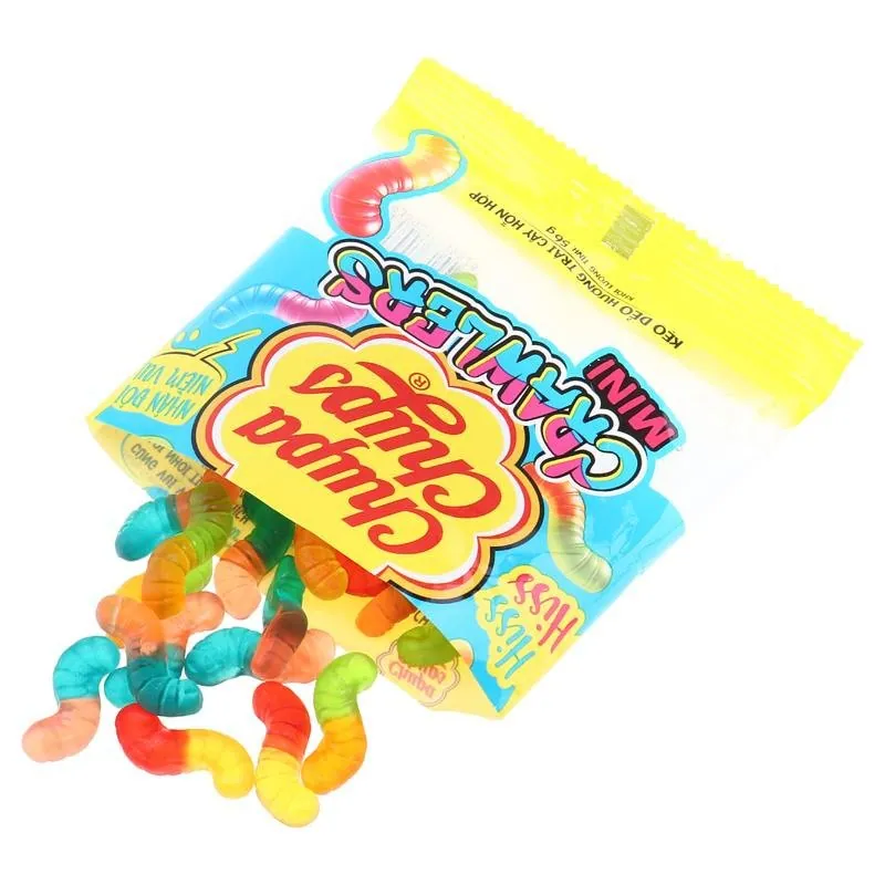 Chupa Chups Jelly Oil Crawler Fruity 56g Bag – image 2